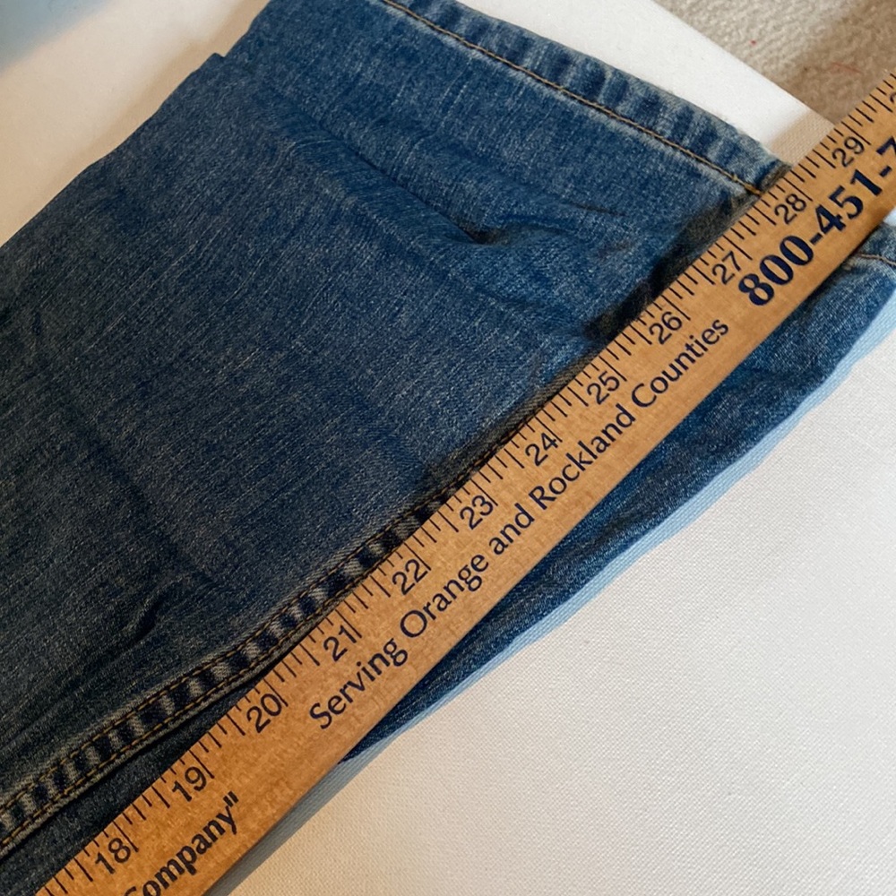 Vintage Old Navy Slim Distressed Flare Jeans - Picture 6 of 8